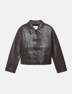 RED LABEL Kunstlederjacke Schwarz 38 - S. Oliver - FashionsVida