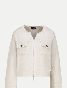 Elegante Strickjacke Weiß 42