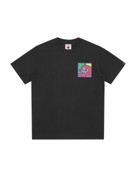 Pop Art Running Dog T-Shirt - Black