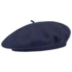 Beret with Cashmere by - navy - Female - Size: One Size