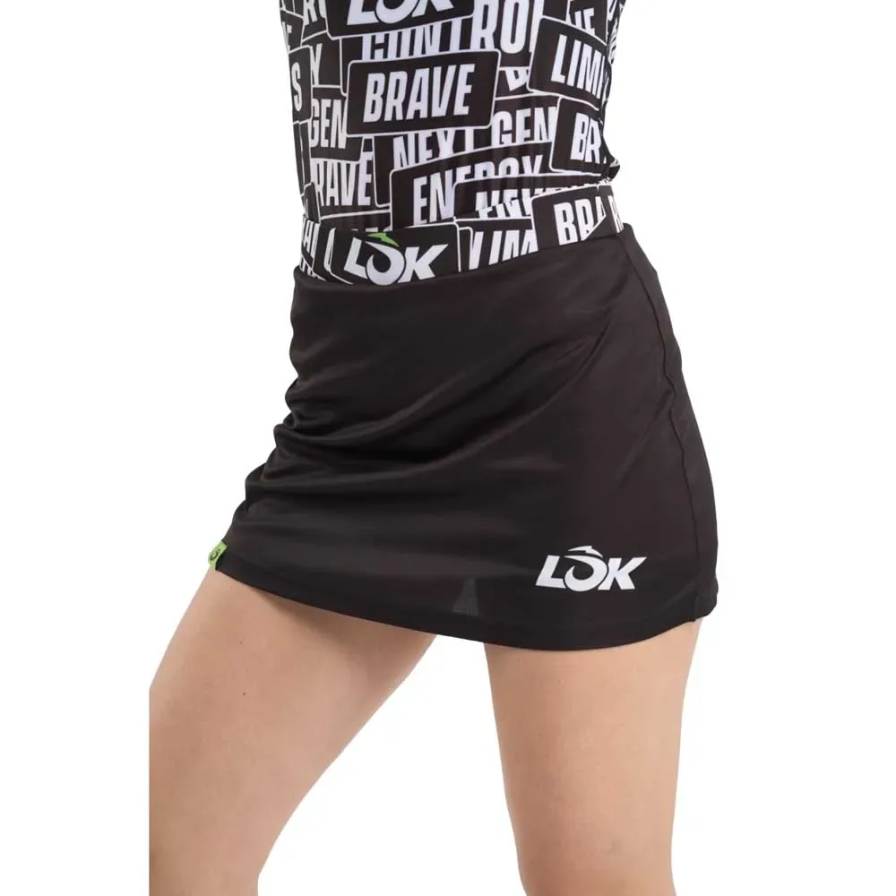 Sticker Storm Skirt Black / White XL - Lok - FashionsVida