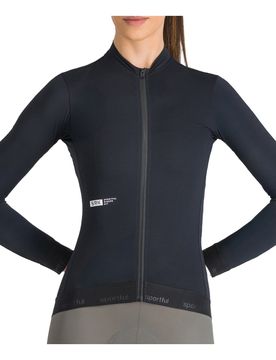 Srk maillot manga larga mujer Negro (XL)