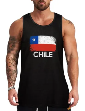 Chilean Flag Design Vintage Made In Chile Gift Tank Top Vintage Graphic Tank Top Retro Print Sleeveless Tee - Aliexpress - FashionsVida