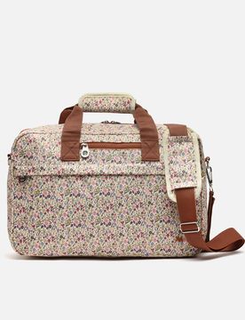 Crosmi printed weekend bag with removable shoulder strap