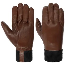 Fredrik Leather Gloves by - dark brown - Size: 10 HS