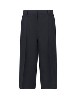 Women's Tailored Trousers in Wool-Blend with Stretch