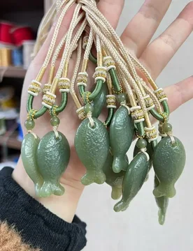 Pure natural Hetian jade jasper small fish hammer pattern engraving pendant, more than popular every year - Aliexpress - FashionsVida
