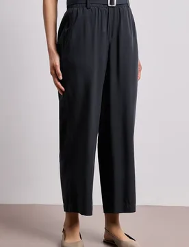 Wide Leg Hose mit Gürteldetail female Grün - Street One - FashionsVida