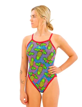 Pineapple Revolution Swimsuit Royal XL Women - TURBO - FashionsVida