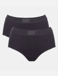 Pack Double Comfort Maxi Full Briefs Black female