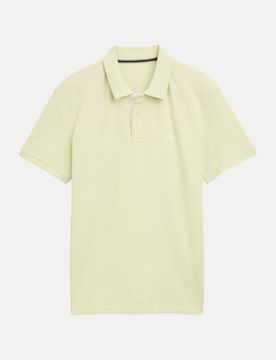 Basic Poloshirt Grün 3XL