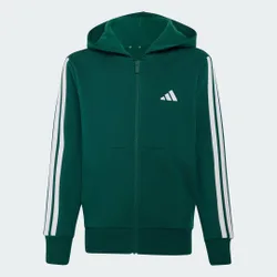 Felpa con cappuccio Essentials Full-Zip Junior 11-12A Collegiate Green / White