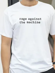 Rage Against The Machine print T-shirts RATM Rap Metal Rock Lovers Streetwear Summer Soft Top tee casual loose Crew Neck tshirt