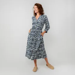 Leoni Dress - Rose Trellis