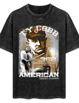 Ty cobb T-Shirt Fashion Pattern Printed Tee Shirt - Aliexpress - FashionsVida