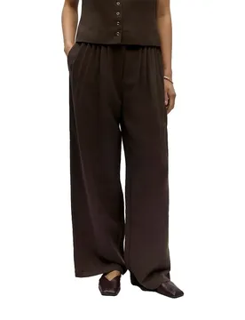 Pantaloni A Vita Alta Molly Seal Brown 42
