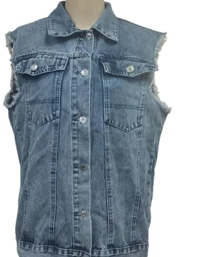 Women Demin Sleeveless Vest for Summer, Casual Jean Top Soft Demin Vest Jacket, Frayed Lapel Waistcoat Top with Pockets - Aliexpress - FashionsVida