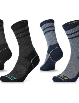 Mh2pc wool hike 2 pack crew calcetines montaña Gris (XL)