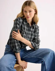 Checked Shirt Grey Mix female