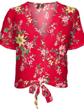 Vero Moda top rosso fiori 10286799