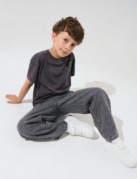 Sneakers con Elementi Riflettenti e Chiusura a Strappo - bianco