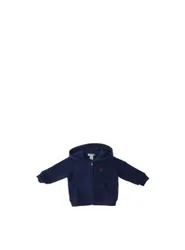 Felpa con cappuccio POLO BOYS BLU NAVY 12M