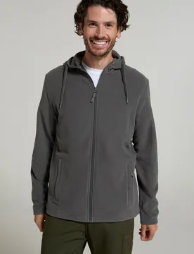 Camber Mens Fleece Hoodie - Grey - Mountain Warehouse - FashionsVida