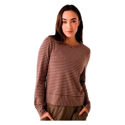 Lole Sweat-shirt Dynamic Mocha Stripe L