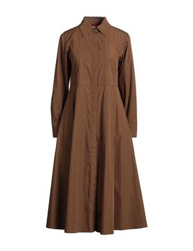 Midi-Kleid Damen Kamel 32,36,38 Damen