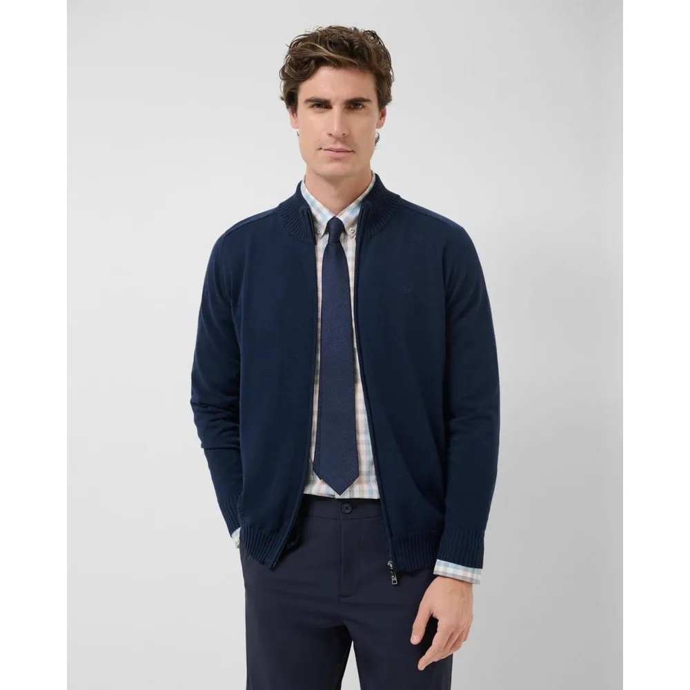 Chaqueta de punto de hombre cierre cremallera - Roberto Verino - FashionsVida