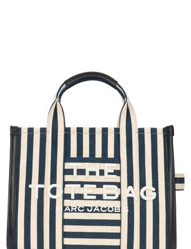 Striped Canvas Tote Handbag