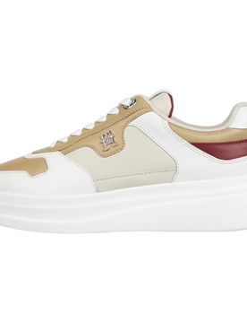 Sneakers bianche/cuoio donna lux pointy court FW0FW07991