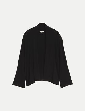 Cardigan mit Schalkragen Schwarz XL