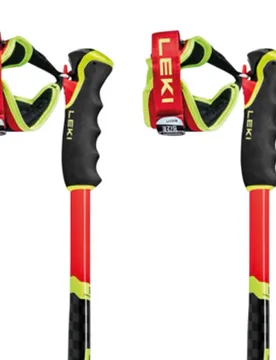 Bâtons Wcr Sg/dh 3d Bright Red / Black / Neon Yellow 135 cm Homme - Leki Alpino - FashionsVida