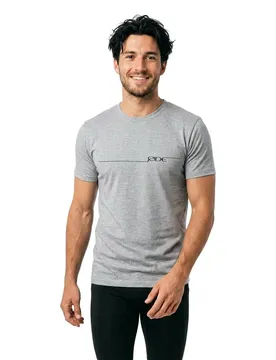 T-shirt à Manches Courtes Zero Logo Heather Grey L