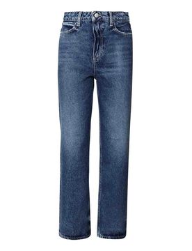 Jeans in denim di cotone rosa