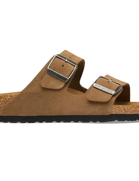 Arizona Suede Leather Dark Tea 41 Herren - Birkenstock - FashionsVida