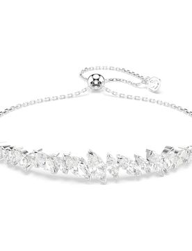 Mesmera Armband, Marquise Schliff, WeiÃŸ, Rhodiniert Unisex OS