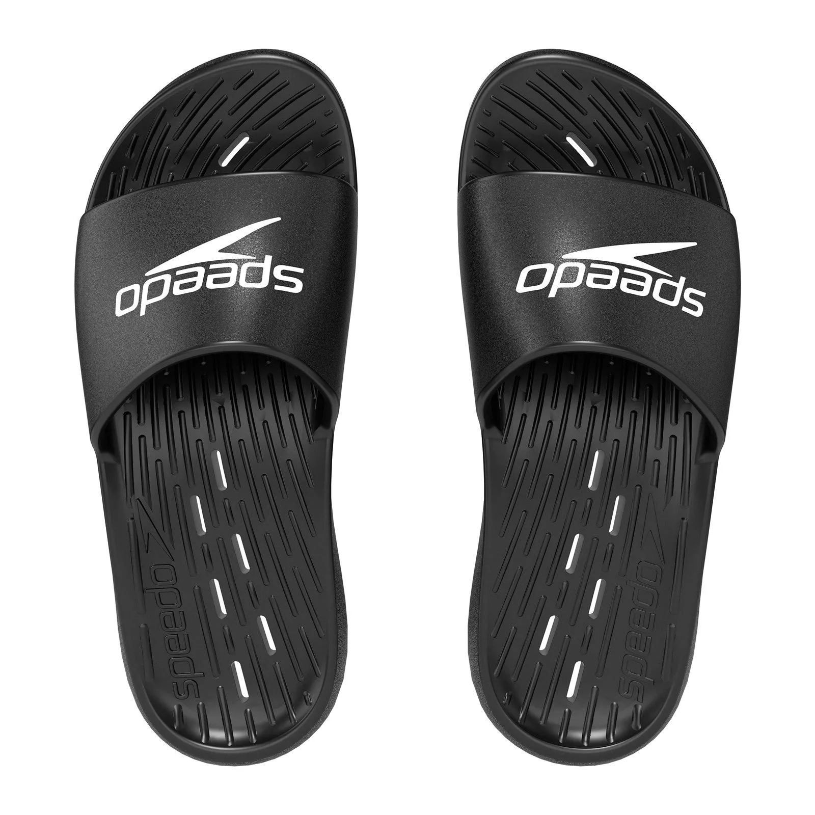 Mens 2024 Sliders (Black/white) - Size Uk 7 - Speedo - FashionsVida