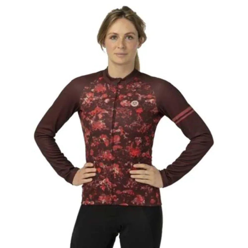Maglia A Maniche Lunghe Abstract Flower Essential Modica - AGU - FashionsVida