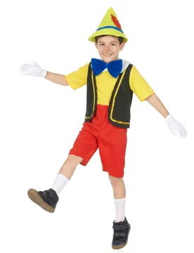 Lügner-Puppe Kinderkostüm für Jungen bunt - male - KARNEVAL-MEGASTORE - FashionsVida