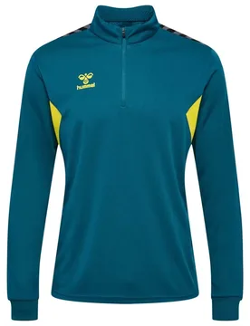 Sweat à Demi-zip Authentic Blue Coral / Sulphur Spring 3XL - Hummel - FashionsVida