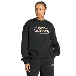Fleece Damen Sweatshirts - Schwarz - Größe XS - Baumwoll-Jersey Black XS