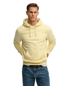 Sweat à Capuche Essential Logo Pastel Yellow 2XL - Superdry - FashionsVida