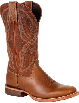 Arena Pro Leather Womens Chestnut Boots - Brown - Size Uk 7.5 - Durango - FashionsVida