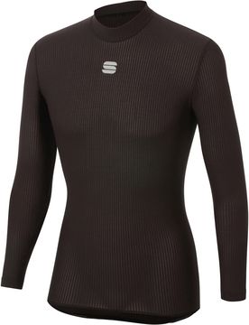 Bodyfit pro camiseta térmica manga larga Negro (XL)