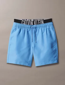 Boxer mare celeste con fascia elastica logata - Calvin Klein - FashionsVida