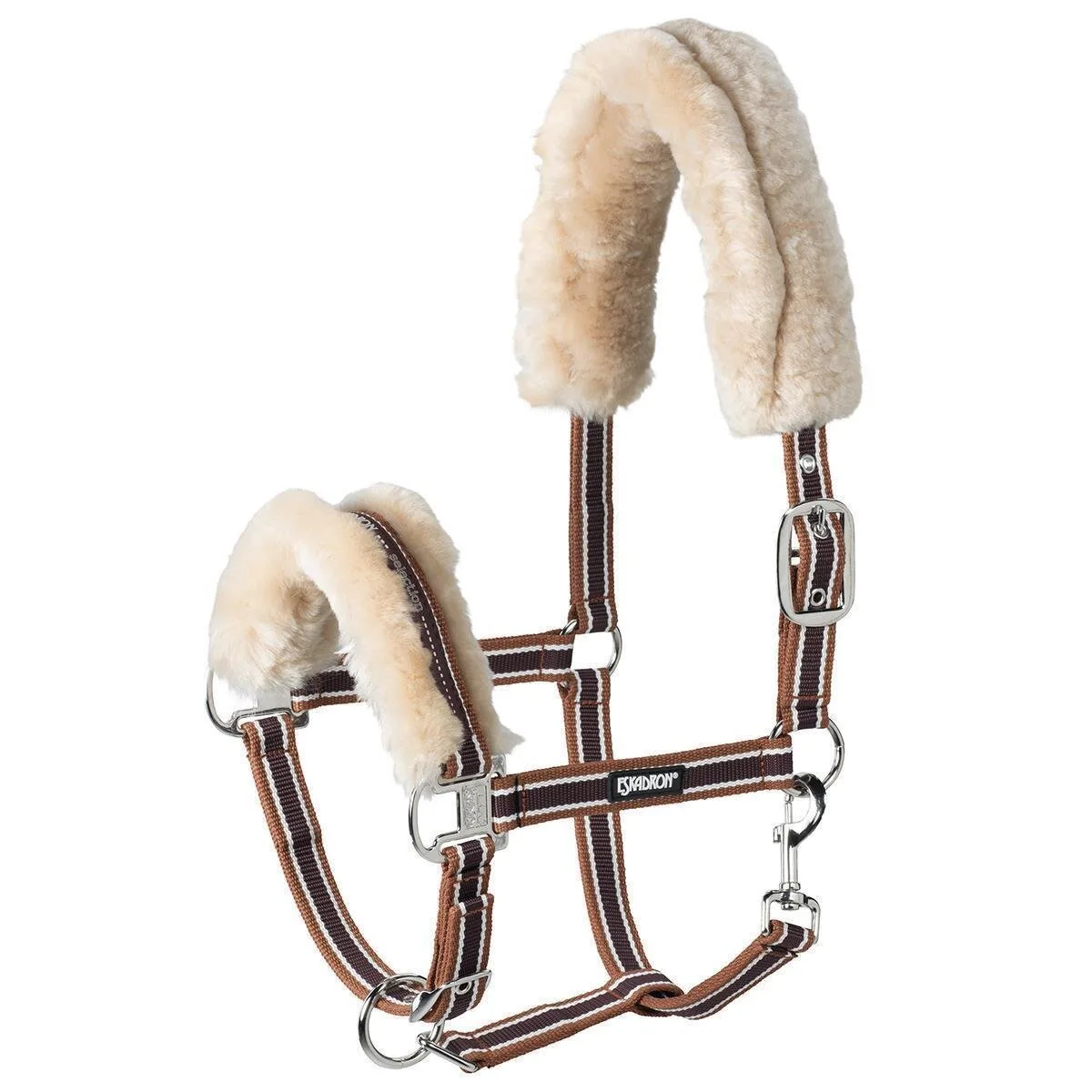 Halfter Lambskin Pin Buckle, hazelnut-creme-darkbrown W - Eskadron - FashionsVida