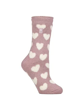 Jacquard Ladies Thermal Socks for Winter - - Size: 4-6 - Heat Holders - FashionsVida