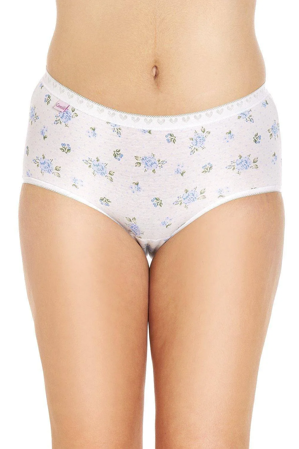 Three Pack Cotton Maxi Briefs - Multicolor - Size: 24 - Camille - FashionsVida